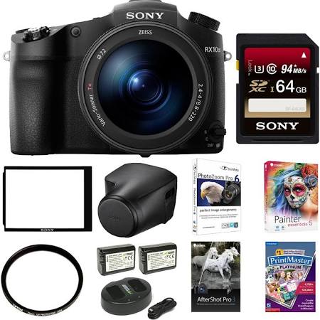Sony DSC-RX10 III Cyber-shot Digital Still Camera , 64GB Sony Leather Case Kit