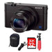 Sony Cyber-shot DSC-RX100 III 20.2 MP Digital Camera - Black w/32GB Deluxe Bundle Includes, Soft Carrying Case for Digital Cameras +12 Rubberized Spider Tripod + 32GB SDHC Memory Card