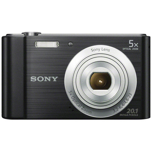 Sony Cyber-shot DSC-W800 Digital Camera (Black) with Sandisk 32GB | Tripod | Case &amp; More