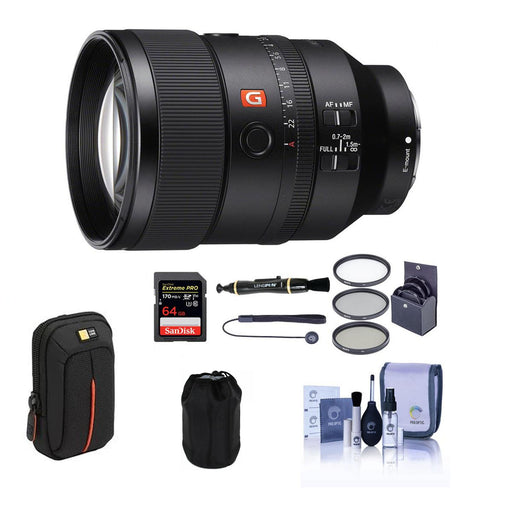 Sony FE 35mm f/1.4 GM Lens - 64GB SD Card - Backpack &amp; Accessory Kit Bundle