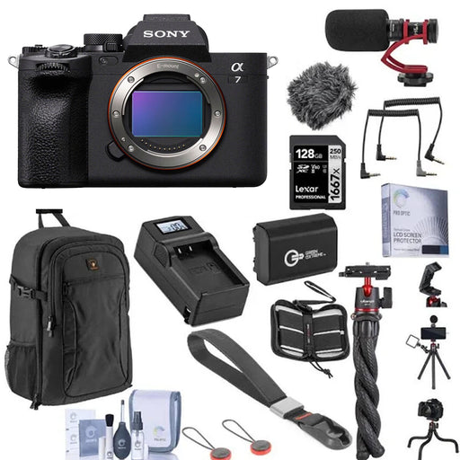 Sony a7 IV Mirrorless Camera Professional Bundle With Microphone Include and More