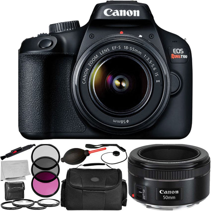 Canon EOS 4000D DSLR Camera w/Canon EF-S 18-55mm F/3.5-5.6 III Zoom Lens