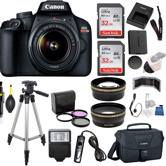 Canon EOS 2000D DSLR Camera (Body Only) with Starter Accessory Bundle –  Includes: SanDisk Ultra 32GB SDHC Memory Card + Camera Carrying Case + Body