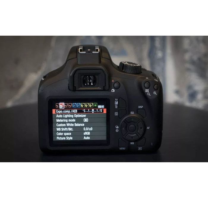Canon EOS T100/4000D with EF-S 18-55mm f/3.5-5.6 IS II Kit Lens w/ 50mm f/1.8 STM Accessory Kit Includes 3PC Filter Kit| 4PC Macro Filter Set |More