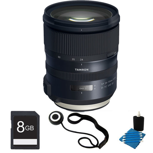 Tamron SP 24-70mm f/2.8 Di VC USD G2 Lens for Canon EF Basic Bundle
