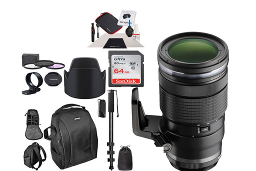 Olympus M.Zuiko Digital ED 40-150mm f/2.8 PRO Lens Backpack Bundle