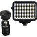 Vidpro K-120 On-Camera LED Light with Multiple Accessories and Vello Multi-Function Ball Head Kit