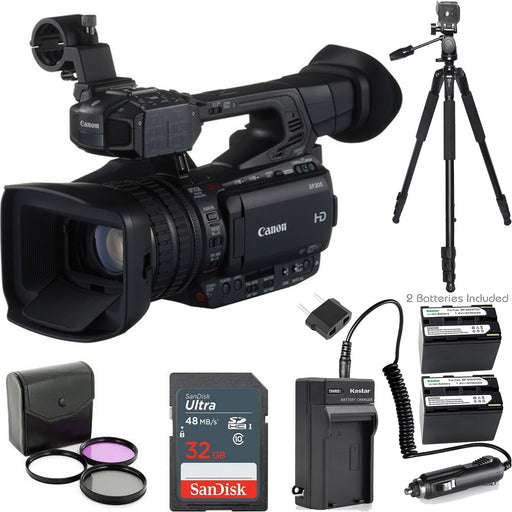 Canon XF205 HD Camcorder W/ 2X Spare Batteries and More