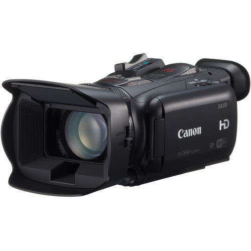 Canon XA25 Compact Full HD Camcorder with SDI, HDMI, and Composite Output with 64GB Memory Card | BP-820 Replacement Lithium Ion Battery Bundle USA