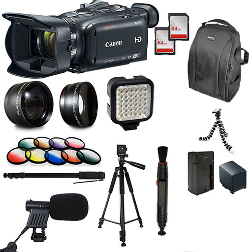 Canon XA30 HD Professional Video Camcorder + 25 Piece Accessory Bundle Kit