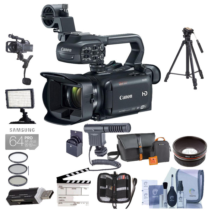 Canon XA35 Professional Camcorder with Pro Accessory Bundle