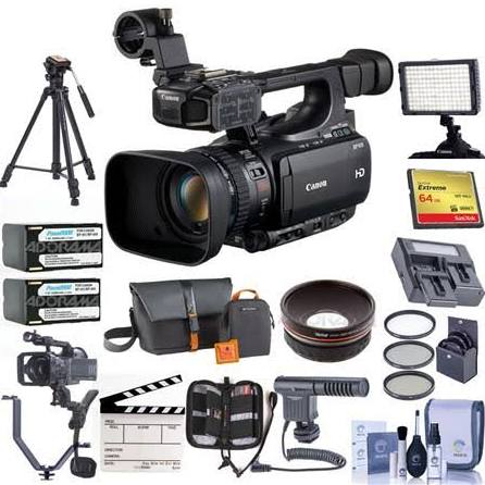 Canon XF-105 High Definition Professional Camcorder, XF Codec - Bundle with Video bag. 64GB Compact