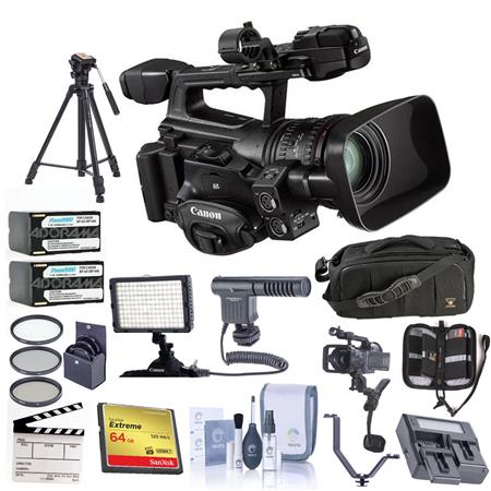Canon XF-300 HD Professional Camcorder With Pro Accessory Bundle