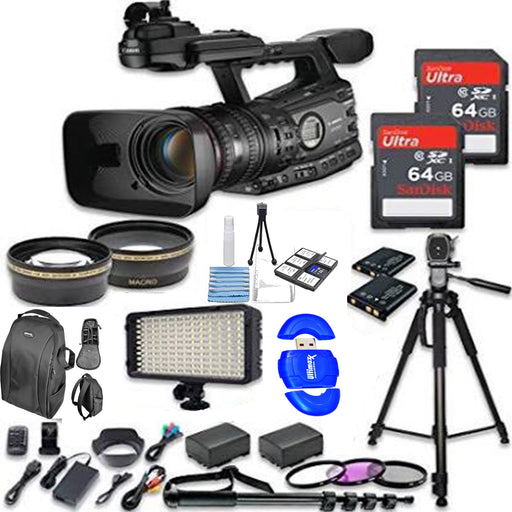 Canon XF305 Professional Camcorder with 128GB Essential Bundle