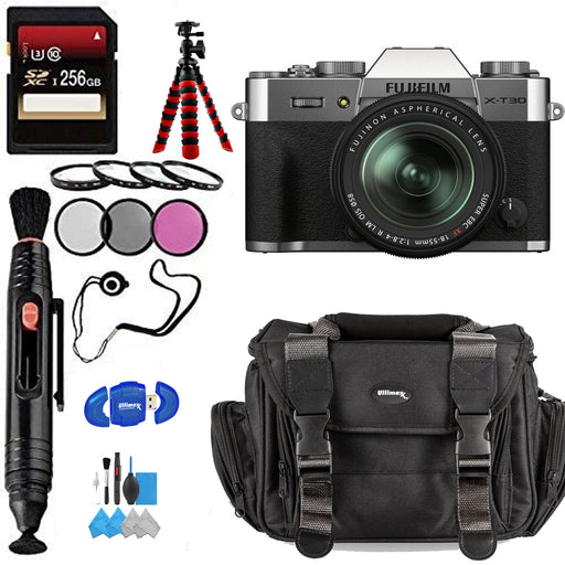 FUJIFILM X-T30 II Mirrorless Camera with 18-55mm Lens Special Bundle With 256GB &amp; More