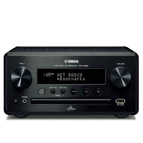 Yamaha CRX-N560BL Network CD Receiver (Black)