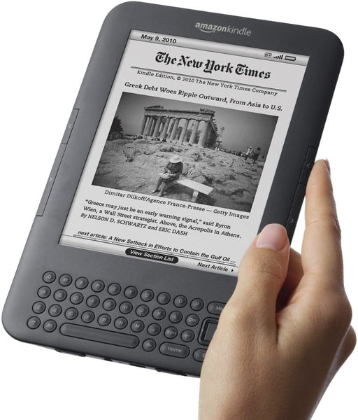 Amazon Kindle Keyboard, Wi-Fi, 6&quot; E Ink Display - Includes Special (X001E2XAWJ) - RFB