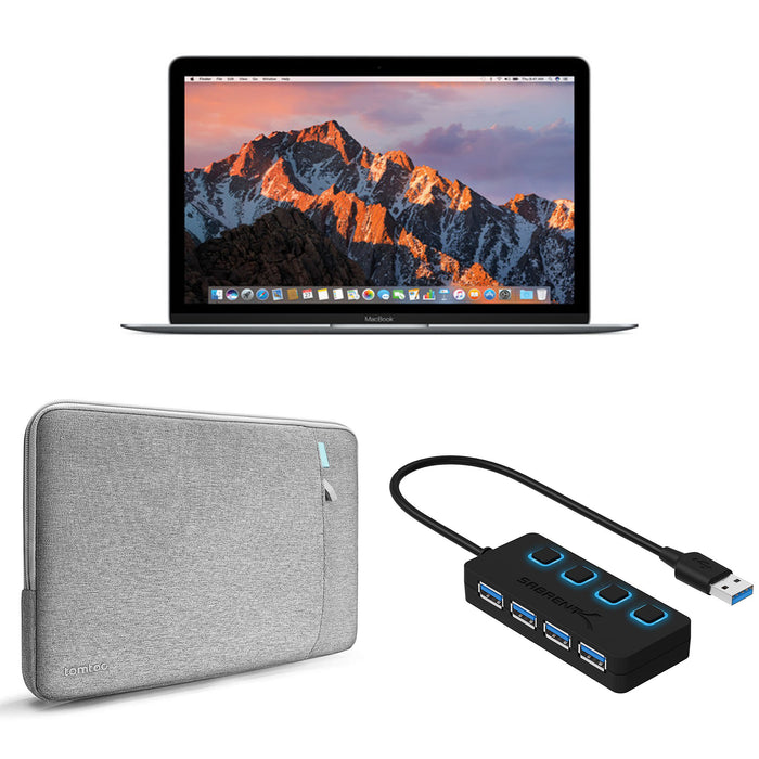 Apple 12&quot; MacBook (Space Gray) MNYF2LL/A Savings Bundle