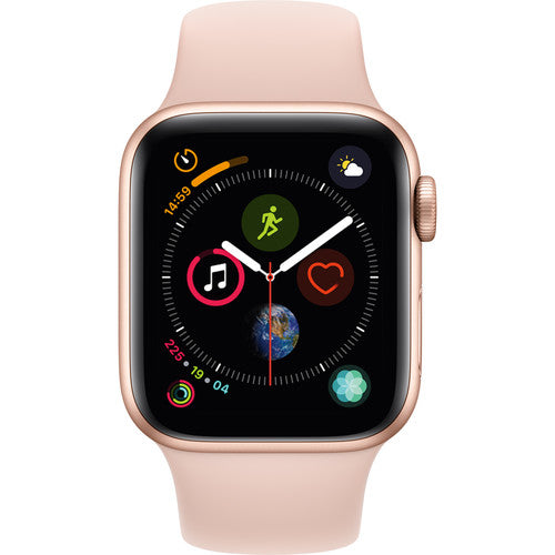 Apple Watch Series 4 (GPS Only, 40mm, Gold Aluminum, Pink Sand Sport Band)