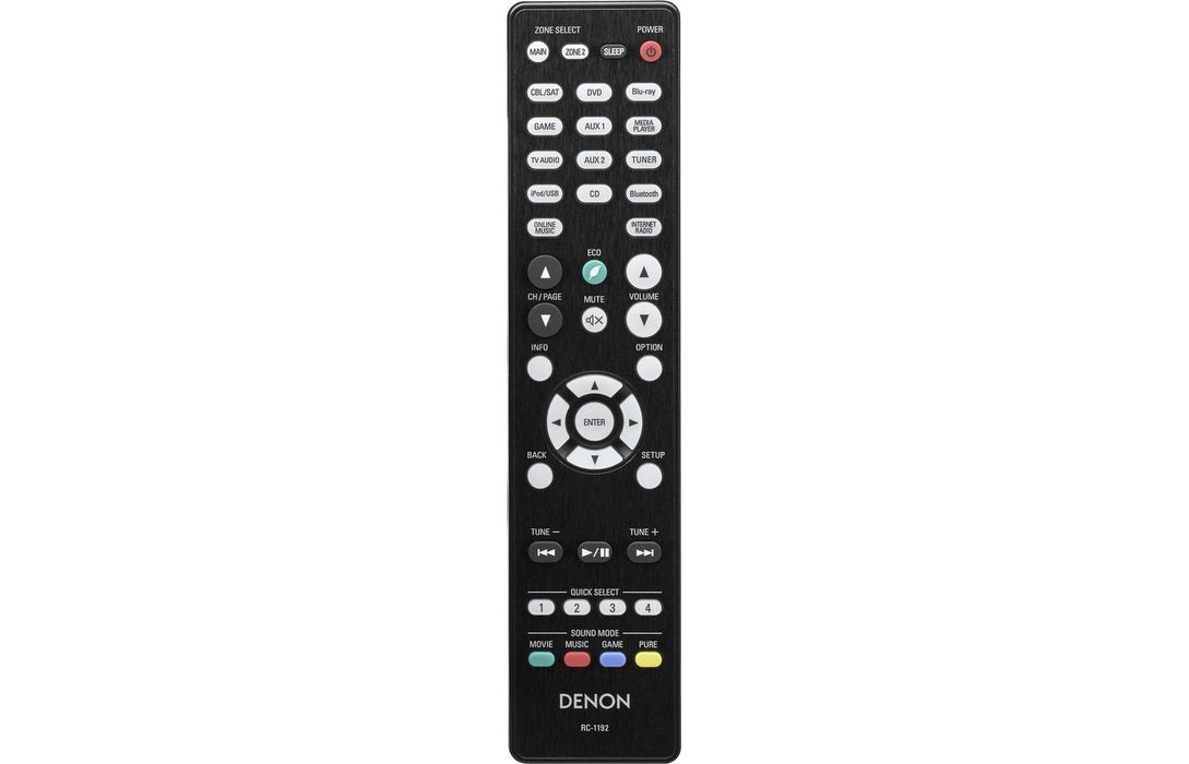 Denon AVR-S910W 7.2-Channel Network AV Receiver (Black)