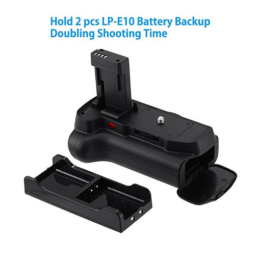 Powerextra Camera Battery Grip High Capacity 1600mAh LP-E10 Batteries for Canon EOS 1100D/1200D/1300D/T3/T5/T6 Digital SLR Camera