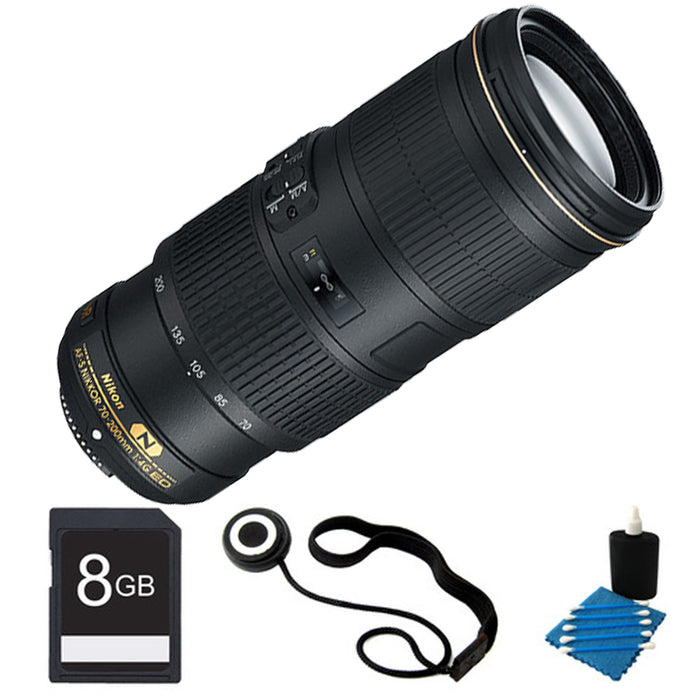 Nikon AF-S NIKKOR 70-200mm f/4G ED VR Lens Basic Bundle NJ Accessory/Buy  Direct  Save