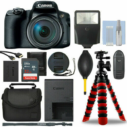 Canon PowerShot SX70 HS 20.3MP Digital Camera + 32GB Deluxe