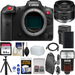 Canon EOS R5 C Mirrorless Digital Camera with Canon RF 50mm f/1.8 STM Lens with 64GB Additional Accessories Bundle