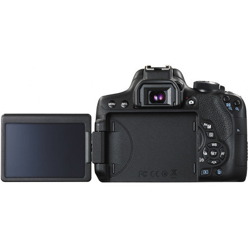 Canon EOS Rebel T6i/800D DSLR Camera with 18-55mm |Canon EF-S 75-300mm | 2pc 32GB MCs| Camera Bag Bundle