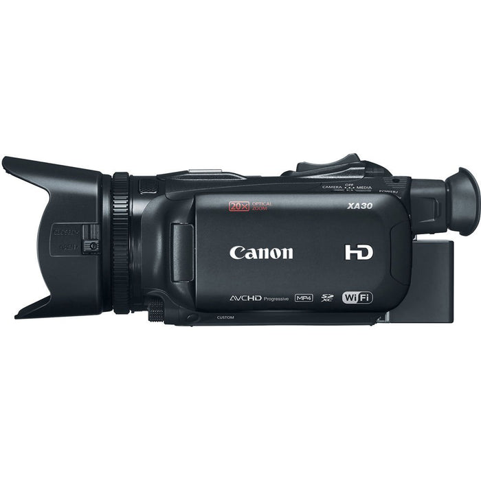 Canon XA30 HD Professional Video Camcorder + Essential Accessory Bundle Kit