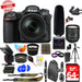 Nikon D500 DSLR Camera with 16-80mm Lens | Tascam Audio Recorder and Shotgun Microphone 64GB Accessory Bundl