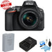 Nikon D5600 DSLR Camera with 18-55mm Lens (Black) USA W/ Cleaning Kit