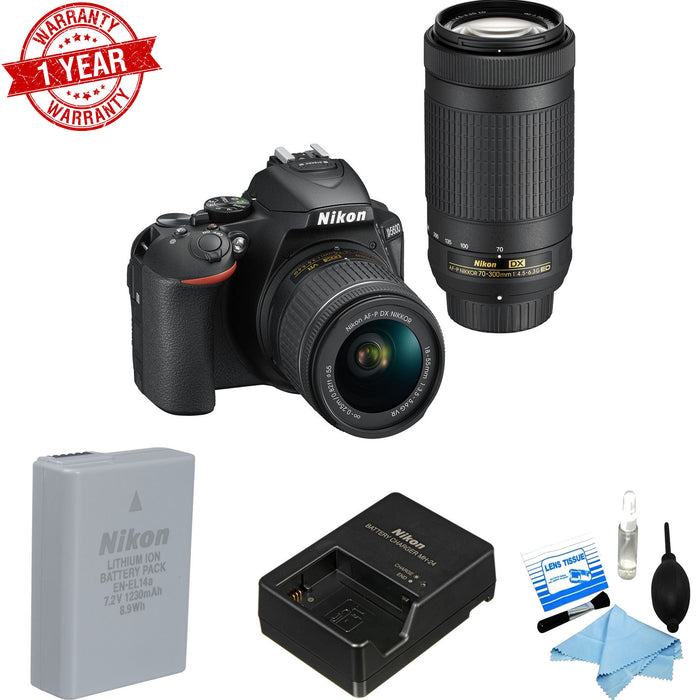 Nikon D5600 DSLR Camera with 18-55mm and 70-300mm Lenses USA