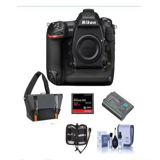 Nikon D5/D6 FX-Format Digital SLR Camera Body (Cf Version) - Bundle with Camera Bag, Spare EN-EL18a Bat