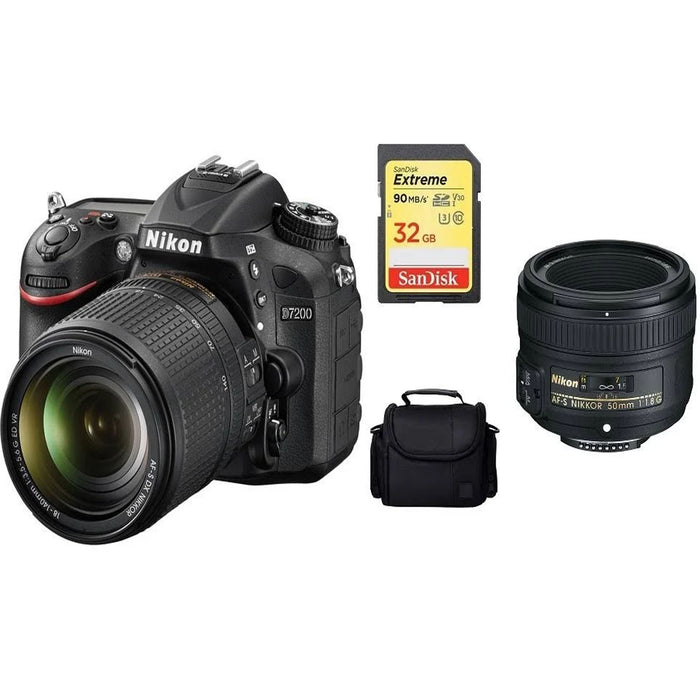 Nikon D7200/D7500 DSLR Camera with 18-140mm Prime Lens