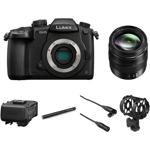 Panasonic Lumix DC-GH5 Mirrorless Micro Four Thirds Digital Camera with 12-35mm Lens &amp; Microphone Kit