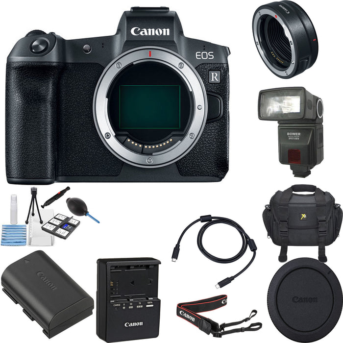 Canon EOS R Mirrorless Digital Camera with Mount Adapter EF-EOS R Starter Bundle