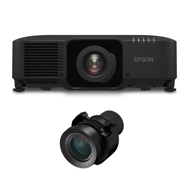 Epson Pro L1075U Laser Projector WUXGA 3LCD w/ ELPLM08 Lens 7000 Lumen 4K Enhancement