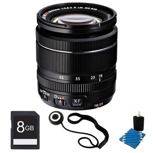 Fujifilm XF 18-55mm f/2.8-4 R LM OIS Zoom Lens Starter Bundle