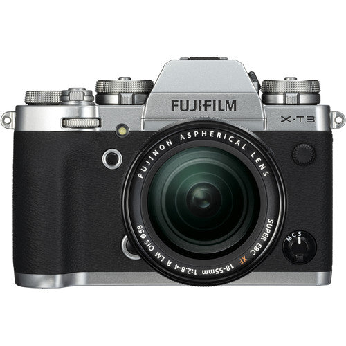 FUJIFILM X-T3 Mirrorless Camera with 18-55mm Lens (Silver)