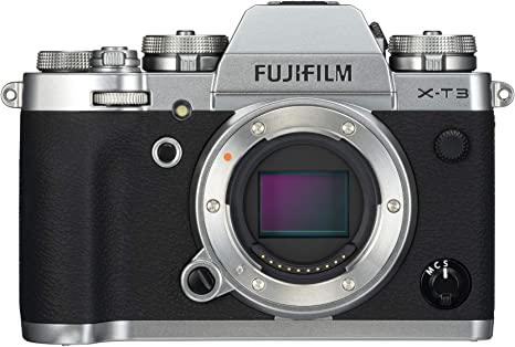 FUJIFILM X-T3 Mirrorless Digital Camera (Body Only, Silver) + 64GB Memory Card + Extra Batteries + More
