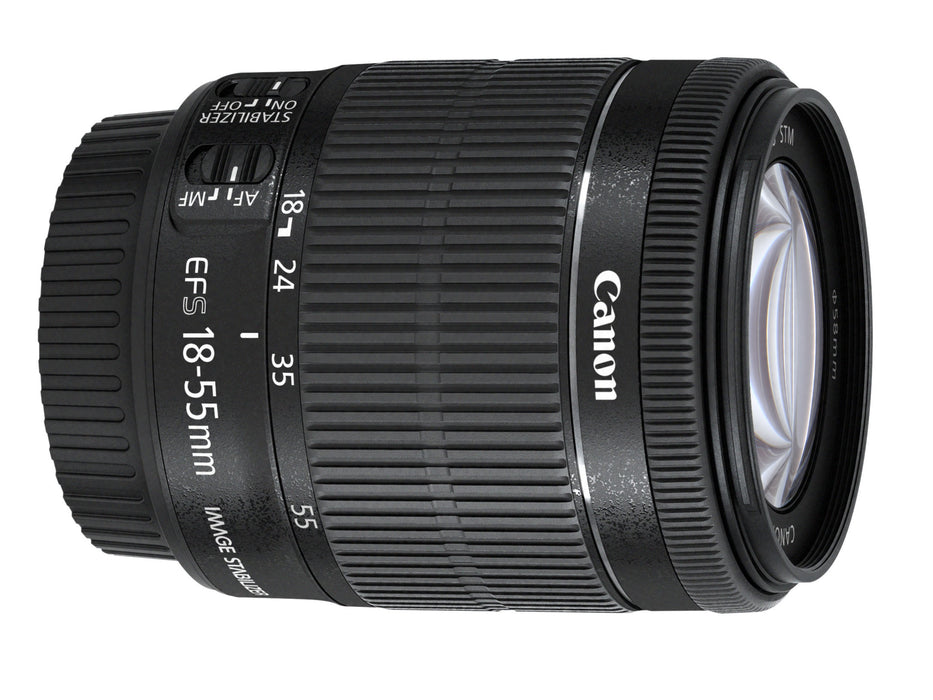 Canon EF-S 10-18mm F4.5-5.6 IS STM Lens + 64GB Ultimate Filter &amp; Flash Photography Bundle