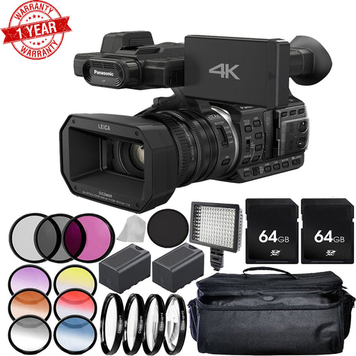 Panasonic HC-X1000 4K DCI/Ultra HD/Full HD Camcorder Advanced Package with 2 Extra Batteries Bundle