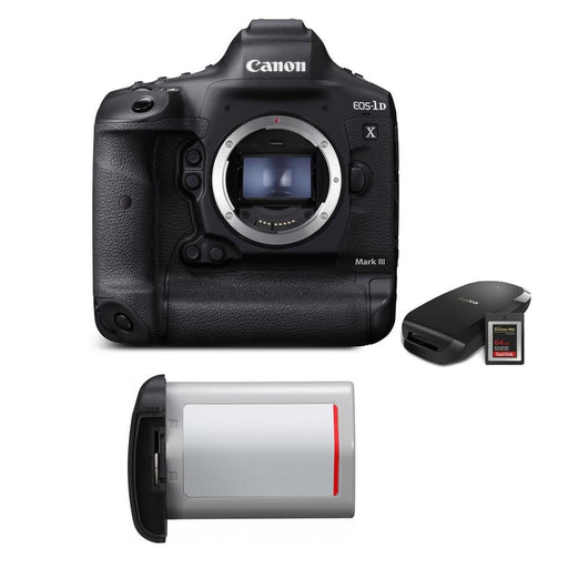 Canon EOS-1D X Mark III DSLR Camera with CFexpress Card &amp; Reader W/Essential Kit