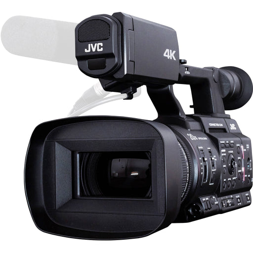 JVC GY-HC550 Handheld Connected Cam 1&quot; 4K Broadcast Camcorder with XM-55 MICROPHONE KIT, 72'' Tripod, 72'' Monopod, Filter Kit &amp; Close-ups Kit Bundle