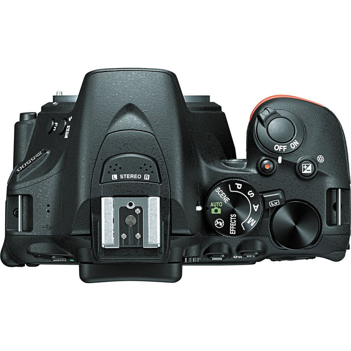 NIKON D5500/D5600 DSLR Camera Black + AF-S 18-55mm VR II + 55-300mm VR Twin Kit