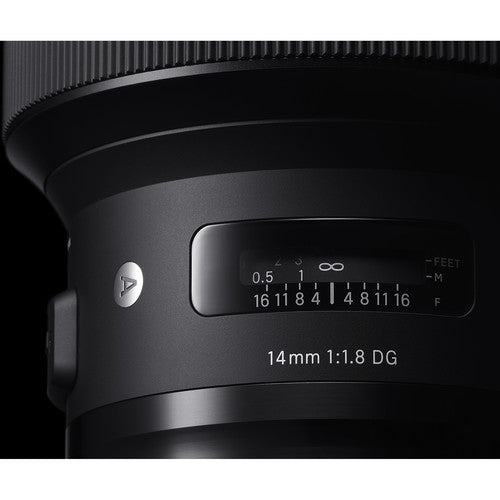 Sigma 14mm f/1.8 DG HSM Art Lens for Nikon F w/ Nikon Mini Tripod &amp; Cleaning Kit
