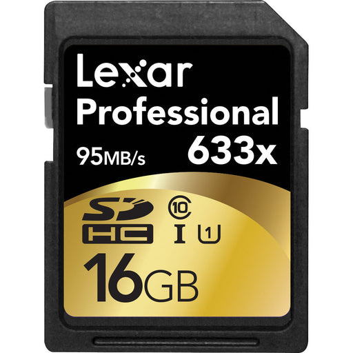 Lexar 16GB Professional UHS-I SDHC Memory Card (U1)