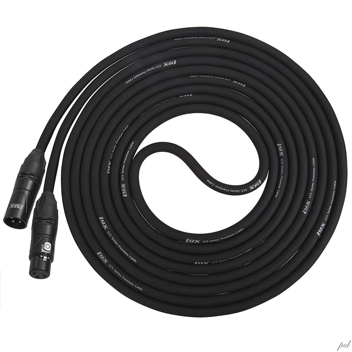 LyxPro Quad Series 100 ft XLR 4-Conductor Star Quad Balanced Microphone Cable