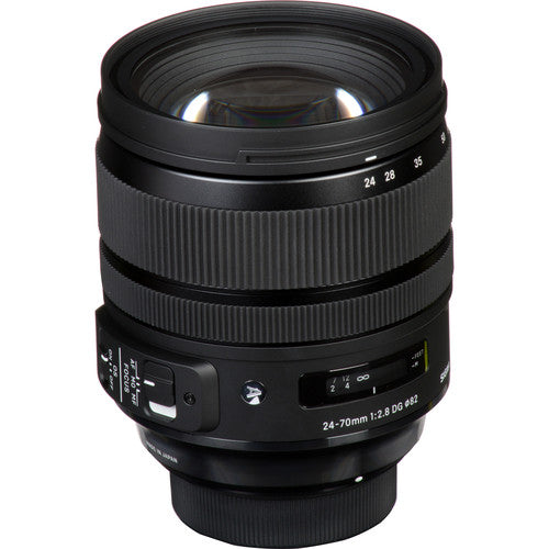 Sigma 24-70mm f/2.8 DG OS HSM Art Lens for Nikon F W/ Extreme Pro 128GB Memory Card &amp; More